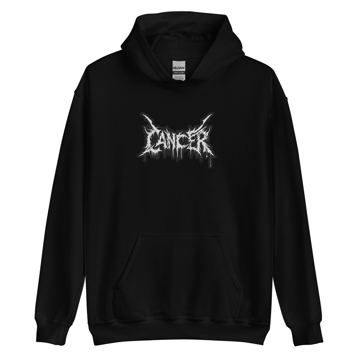 Bloodbound Resilience: Cancer Metal Hoodie