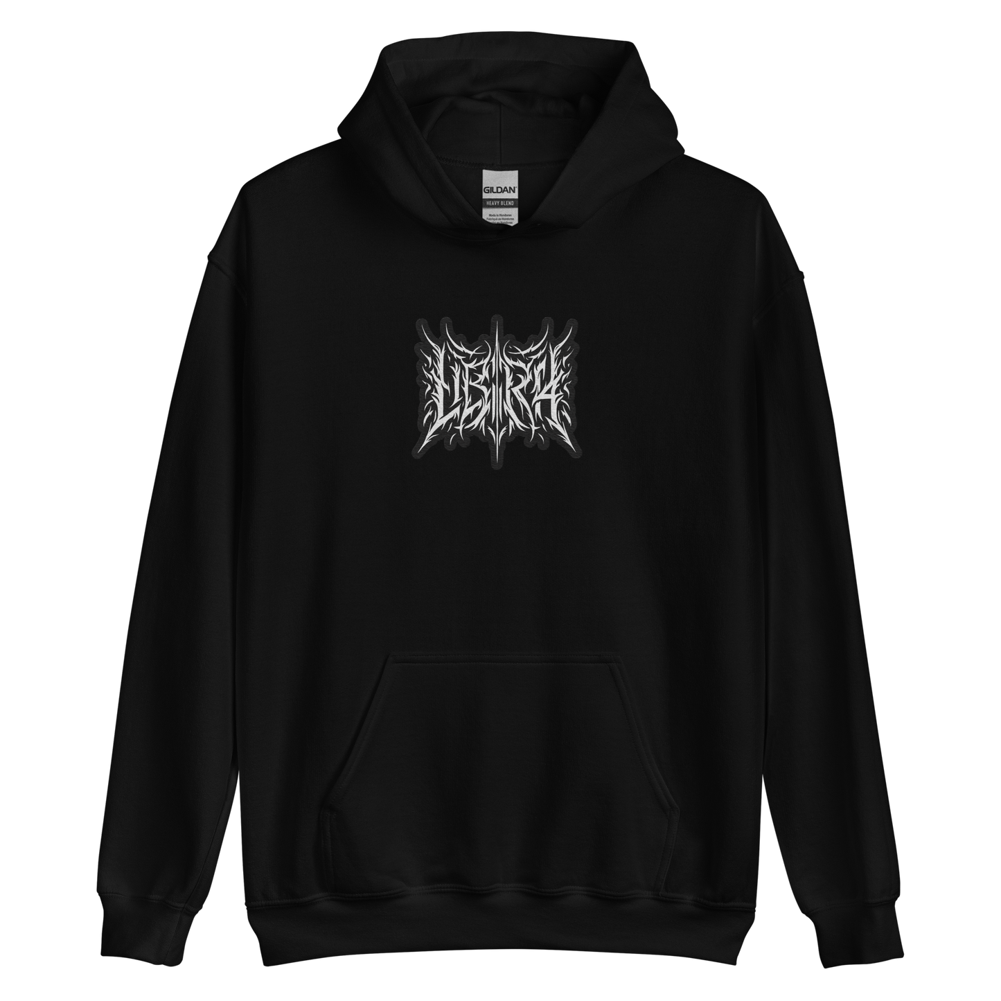 Razor-Edge Balance: Libra Metal Hoodie