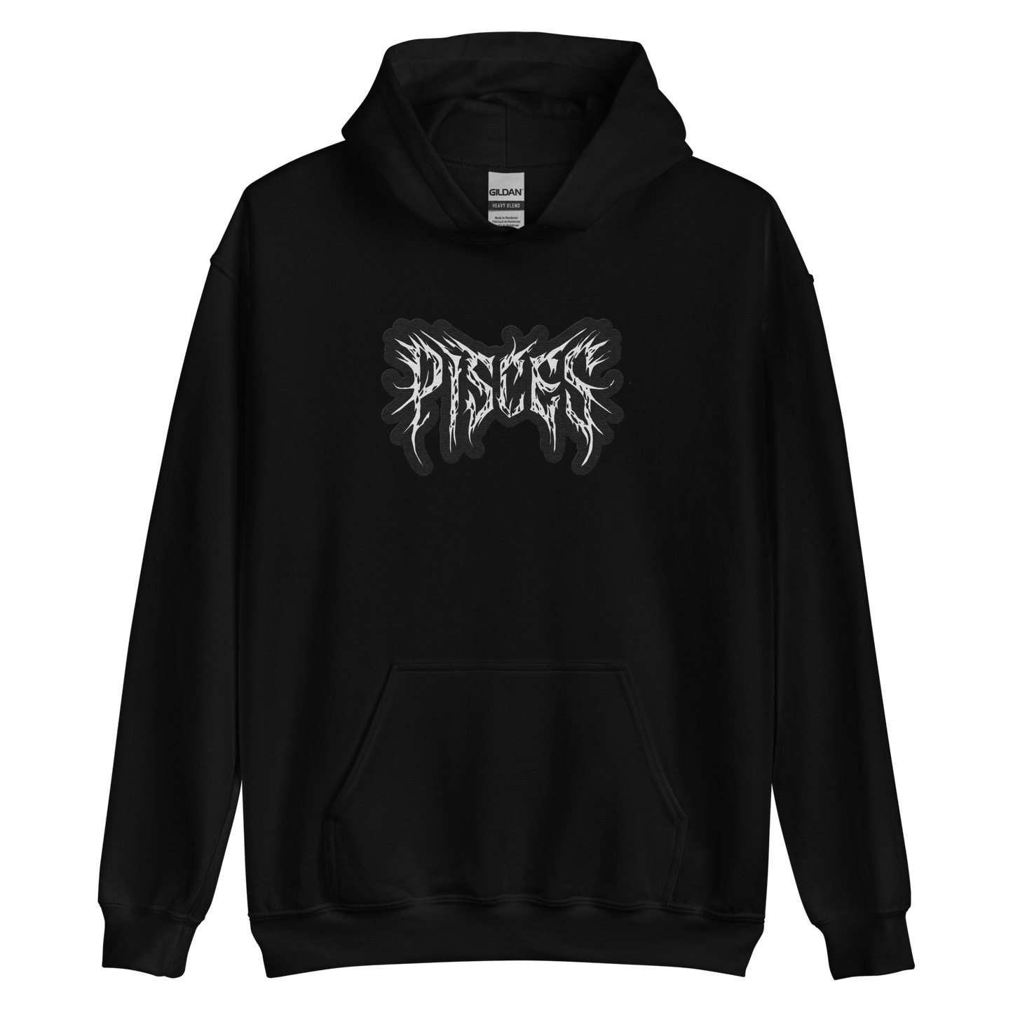 Ethereal Shadow: Pisces Metal Hoodie