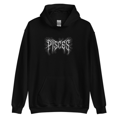 Ethereal Shadow: Pisces Metal Hoodie